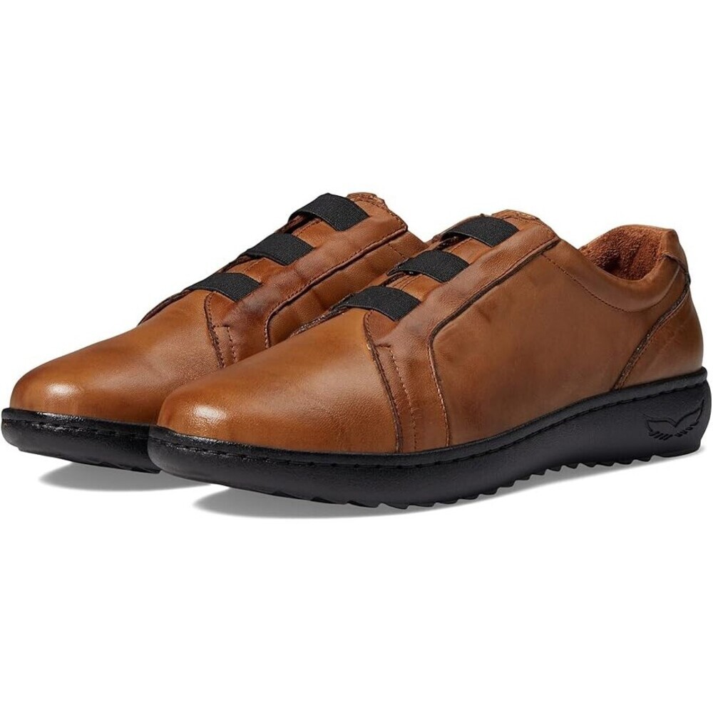 Spring Step Pinna Sneakers Women's US 8.5 Brown Leather Almond Toe Shoes KHD472